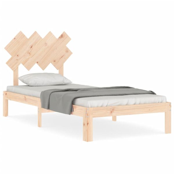 vidaXL Cadre de lit sans matelas 90x200 cm bois de pin massif