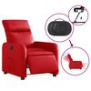vidaXL Fauteuil inclinable &eacute;lectrique Rouge Similicuir