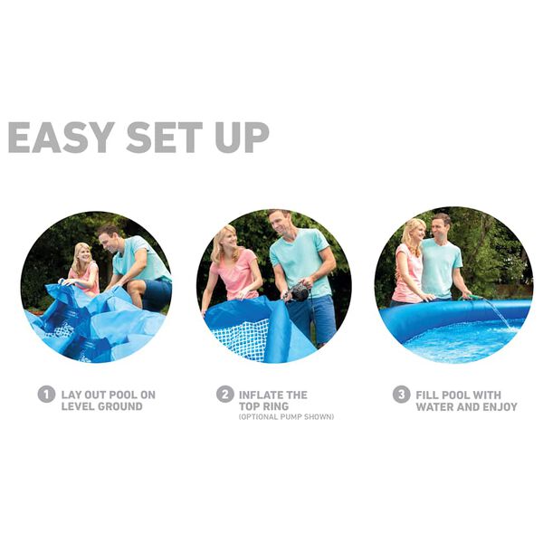 Intex Piscine Easy Set avec syst&egrave;me de filtration 457x84 cm