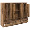 vidaXL Haut Armoire avec tiroir 3 pcs Bois Ancien Bois d'ing&eacute;nierie