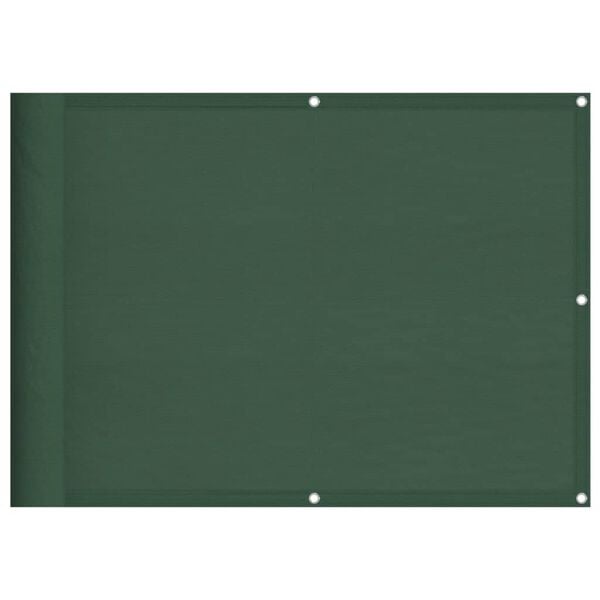 vidaXL &Eacute;cran de balcon vert fonc&eacute; 75x800 cm 100% polyester oxford