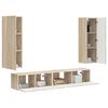vidaXL Ensemble meuble TV 3 pcs Ch&ecirc;ne Sonoma Bois d'ing&eacute;nierie