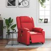 vidaXL Fauteuil de massage inclinable électrique rouge similicuir