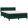 vidaXL Sommier &agrave; lattes de lit et matelas vert fonc&eacute; 160x210cm velours