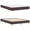 vidaXL Lit &agrave; ressorts avec matelas Marron fonc&eacute; 140 x 190 cm tissu