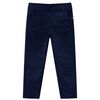Pantalons pour enfants bleu marine fonc&eacute; 116