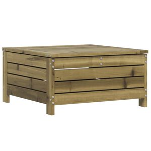 vidaXL Repose-pied de jardin 62x63,5x32 cm bois de pin impr&eacute;gn&eacute;
