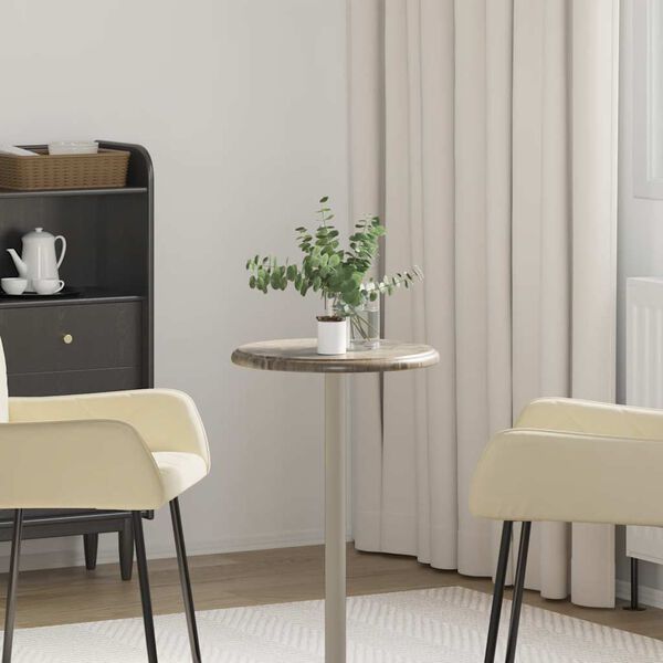 vidaXL Dessus de table Gris &Oslash;40x2,5 cm Marbre