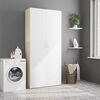 vidaXL Armoire de rangement blanc et ch&ecirc;ne sonoma bois d'ing&eacute;nierie