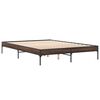 vidaXL Cadre de lit sans matelas ch&ecirc;ne marron 140x200 cm