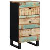 vidaXL Buffet avec 3 tiroirs 40x33,5x75 cm bois massif de récupération