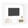 vidaXL Meuble TV blanc 152x22x113 cm bois d'ing&eacute;nierie
