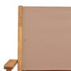 vidaXL Ensemble à manger de jardin 7 pcs taupe tissu et bois massif