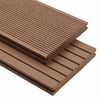 vidaXL Planche de terrasse 4 pcs Marron Clair WPC