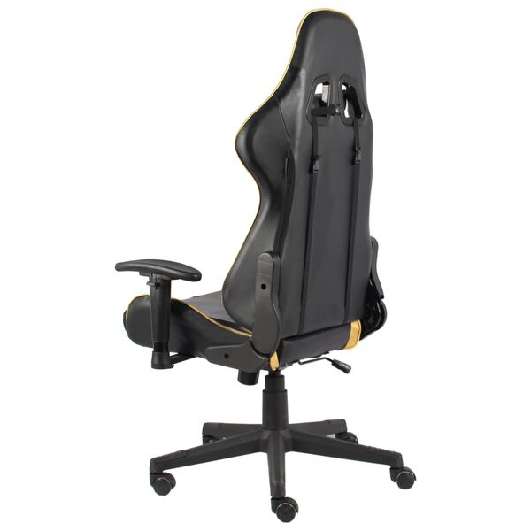 vidaXL Chaise de jeu pivotante Dor&eacute; PVC