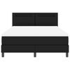 vidaXL Lit &agrave; ressorts avec matelas Noir 140 x 190 cm Simili cuir