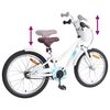 vidaXL V&eacute;lo pour Enfants 18 Pouces pour les enfants de 5 &agrave; 7 ans Blanc