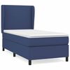 vidaXL Sommier &agrave; lattes de lit avec matelas Bleu 80x200 cm Tissu