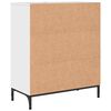 vidaXL Buffet Blanc brillant 69,5 x 33 x 82 cm Bois d'ing&eacute;nierie