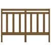 vidaXL T&ecirc;te de lit Marron miel 141x4x100 cm Bois massif de pin