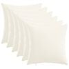 vidaXL Coussin de jet&eacute; 6 pc HEERLEN Blanc 45 x 45 cm Tissu