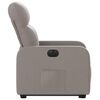 vidaXL Fauteuil inclinable électrique taupe tissu