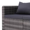 vidaXL Salon de jardin 8 pcs avec coussins r&eacute;sine tress&eacute;e gris