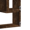vidaXL &Eacute;tag&egrave;re murale ch&ecirc;ne fum&eacute; 96x12x64 cm bois d'ing&eacute;nierie