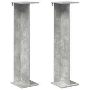 vidaXL Support de Plante Gris B&eacute;ton 25 x 25,5 x 100,5 cm