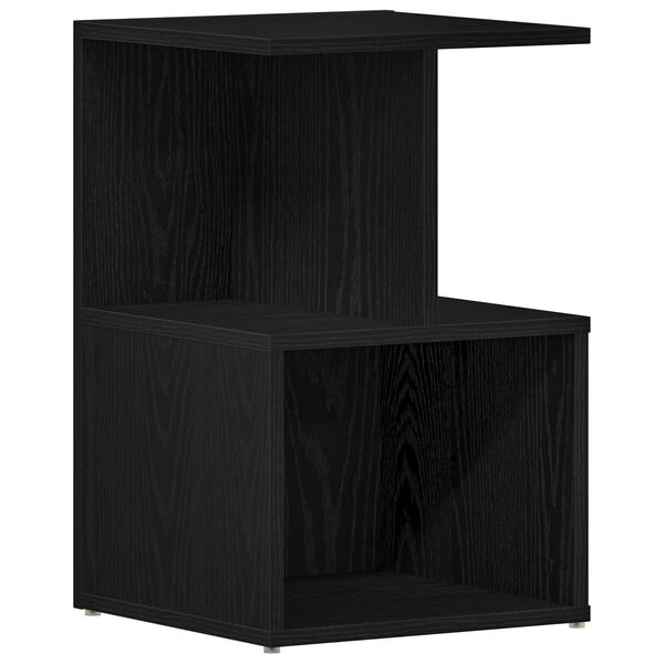 vidaXL Cabinet de chevet Ch&ecirc;ne noir 35 x 35 x 55 cm Bois d'ing&eacute;nierie