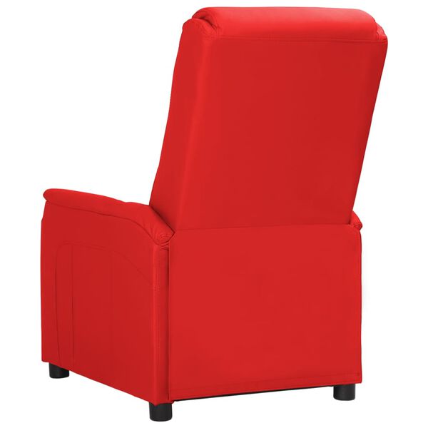 vidaXL Fauteuil inclinable Rouge Similicuir
