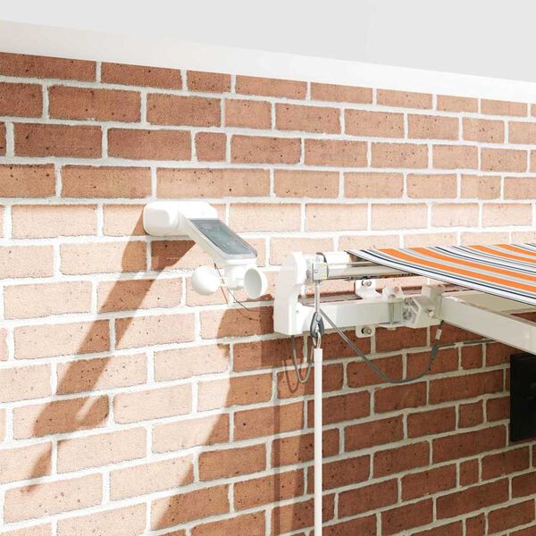 vidaXL Auvent R&eacute;tractable Multicolore 450 &times; 300 cm Polyester et m&eacute;tal