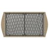 vidaXL Salon de jardin avec coussins 4 pcs beige résine tressée