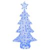 vidaXL Sapin de No&euml;l avec 160 LED Bleu 150 cm Acrylique