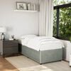 vidaXL Cadre de lit sans matelas gris clair 90x200 cm velours