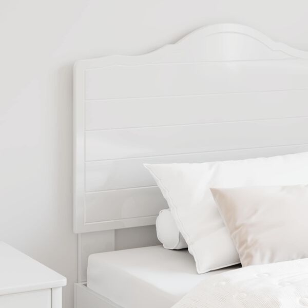 vidaXL T&ecirc;te de lit Blanc Brillant 75 cm Bois d'ing&eacute;nierie