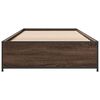 vidaXL Cadre de lit sans matelas ch&ecirc;ne marron 100x200 cm