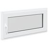 vidaXL Fen&ecirc;tre de sous-sol RISOR 100 x 50 cm PVC et verre Blanc