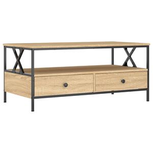 vidaXL Table basse ch&ecirc;ne sonoma 100x51x45 cm bois d'ing&eacute;nierie