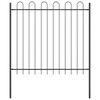vidaXL Cl&ocirc;ture de jardin 5 pcs Gris 8,5 x 1,5 m Acier rev&ecirc;tu de poudre