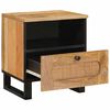vidaXL Cabinet de chevet Naturel 40 x 33 x 46 cm Bois de mangue massif