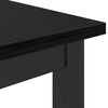vidaXL table Ch&ecirc;ne noir 80 x 50 x 76,5 cm Bois d'ing&eacute;nierie et acier