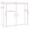vidaXL Buffet Ch&ecirc;ne sonoma 80x33x70 cm Bois d'ing&eacute;nierie