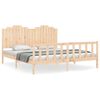 vidaXL Cadre de lit sans matelas bois de pin massif