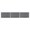 vidaXL Cl&ocirc;ture de jardin WPC 526x106 cm Gris