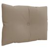 vidaXL Coussins de palette lot de 3 taupe tissu