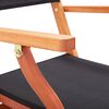 vidaXL Chaises pliables de jardin lot de 4 Noir Eucalyptus textilène