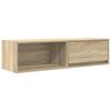 vidaXL Meubles TV 2 pcs ch&ecirc;ne sonoma 100x31x25,5 cm bois d'ing&eacute;nierie