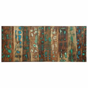 vidaXL T&ecirc;te de lit multicolore 120 cm bois massif r&eacute;cup&eacute;ration