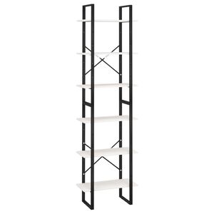 vidaXL &Eacute;tag&egrave;re de rangement Blanc 60x30x210 cm Bois de pin massif